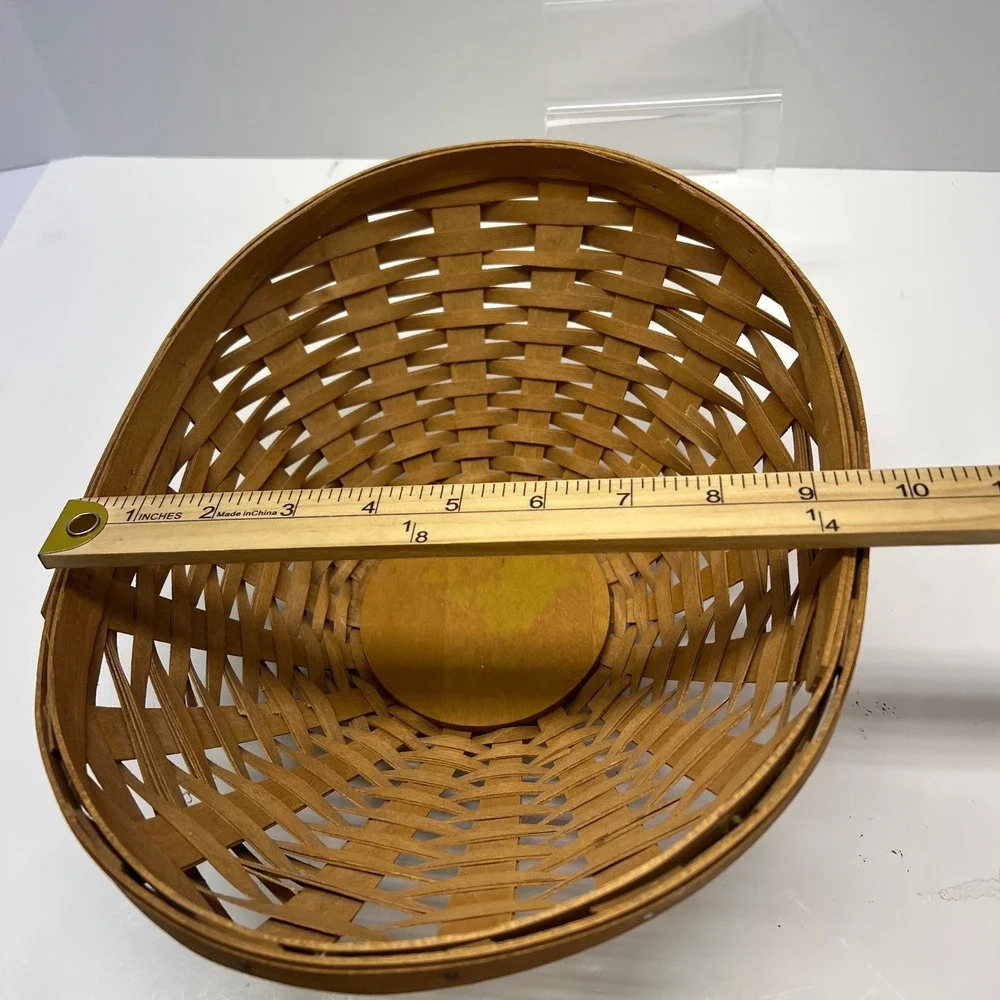 Longaberger 2009‎ Baskets Dresden OH USA Woven Wood Oval Serving Display